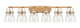 Pilaster II Bell 6 Light Bath Vanity 45.5 Inch Wide by Innovations - 423-6W-G412-6