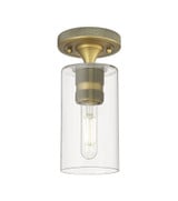 Crown Point One Light 9.63 Inch Tall Flush Mount by Innovations - 434-1F-G434-7