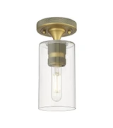 Crown Point One Light 9.63 Inch Tall Flush Mount by Innovations - 434-1F-G434-7