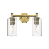 Crown Point 2 Light Vanity Light 10.5 Inch Tall by Innovations - 434-2W-G434-7