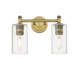 Crown Point 2 Light Vanity Light 10.5 Inch Tall by Innovations - 434-2W-G434-7
