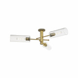 Crown Point 3 Light Flush Mount 10.13 Inch X 39.25 Inch Wide by Innovations - 434-3F-G434-12