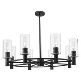 Crown Point 8 Light Stem Hung Chandelier 10.38 Inch Tall by Innovations - 434-8CR-G434-7