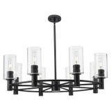 Crown Point 8 Light Stem Hung Chandelier 10.38 Inch Tall by Innovations - 434-8CR-G434-7