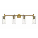 Crown Point 4 Light Bath Vanity 10.5 Inch X33.88 Inch Wide by Innovations - 434-4W-G434-7
