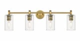 Crown Point 4 Light Bath Vanity 10.5 Inch X33.88 Inch Wide by Innovations - 434-4W-G434-7