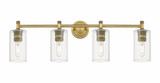 Crown Point 4 Light Bath Vanity 10.5 Inch X33.88 Inch Wide by Innovations - 434-4W-G434-7
