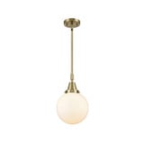 Beacon 1 Light Stem Hung Mini Pendant 12.63 Inch Tall by Innovations - 447-1S-G20-8
