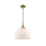 Bell 1 Light Medium Stem Hung Pendant 14.13 Inch Tall by Innovations - 447-1S-G7L-L