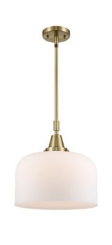 Bell 1 Light Medium Stem Hung Pendant 14.13 Inch Tall by Innovations - 447-1S-G7L-L