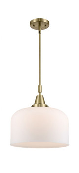 Bell 1 Light Medium Stem Hung Pendant 14.13 Inch Tall by Innovations - 447-1S-G7L-L