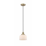Bell 1 Light Small Cord Hung Pendant 9.5 Inch Tall by Innovations - 616-1PH-G7