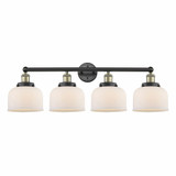 Bell 4 Light Brass Vanity Light 33.5 Inch Wide by Innovations - 616-4W-G7