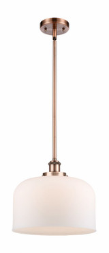 Bell 1 Light Industrial Medium StemHung Pendant 10 Inch Tall by Innovations - 916-1S-G7-L-L