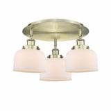 Bell 3 Light 19.75 Inch Wide Flush Mount by Innovations - 916-3C-G7