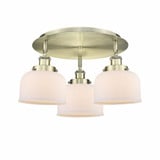 Bell 3 Light 19.75 Inch Wide Flush Mount by Innovations - 916-3C-G7