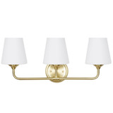 Roberts 3 Light Bath Vanity 9 Inch Tall and 7 Inch Wide by Kenroy Home - 24113