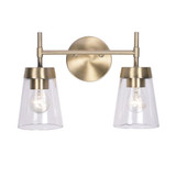 Delgado 2 Light Bath Vanity 9.68 Inch Tall X 14.76 Inch Wide by Kenroy Home - 93982