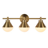 Schoolhouse 3 Light Bath Vanity 10 Inch Tall and 5 Inch Wide by Kenroy Home - 24388