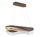 Venosa 36W 1 LED Small Long Chandelier 8 Inch Tall X 38 Inch Wide by Kanova - KCH1101L-38