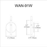 WAN-91W-MB-AGB | dimension