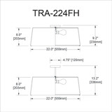 tra-224fh-bk-crm | dimension