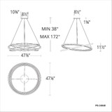 PD-24848-BK | dimension