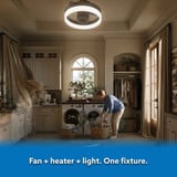 SkyFan and Turbo Heater 24in LED Fandelier Matte Black Plug and Play by SkyX - 2250-MB