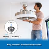SkyFan and Turbo Heater 24in LED Fandelier Matte Black Plug and Play by SkyX - 2250-MB
