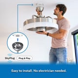 SkyFan and Turbo Heater 24in LED Fandelier Matte Black Plug and Play by SkyX - 2250-MB
