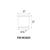 FM-W2605-WT | dimension
