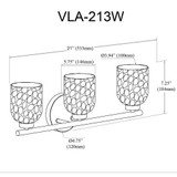 VLA-213W-PC-CLR | dimension