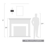 1084-1W BLK-BW | dimension