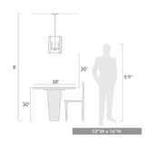 6070-4 BLK-AB | dimension
