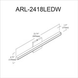 arl-2418ledw-agb | dimension
