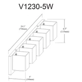 V1230-5W-AGB | dimension