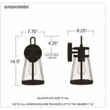 BAB8408MBK | dimension
