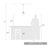 3118-M1L BLK-OP | dimension