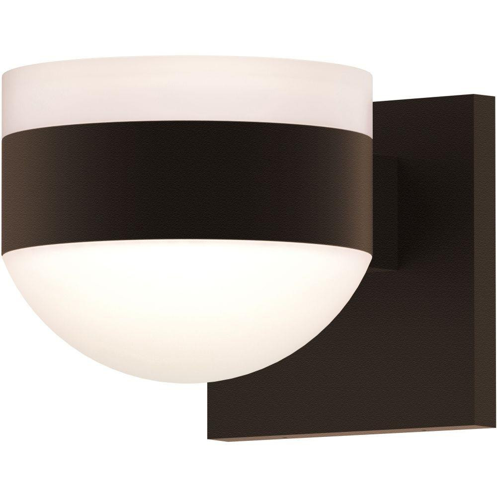 Sazei Court 2 LED White Cylinder and Dome Lens Wall Sconce 5 Inch - 181-BEL-1395825