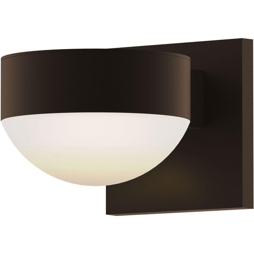 Sazei Court 2 LED Plate and Dome Lens Wall Sconce 5 Inch Wide - 181-BEL-1395829