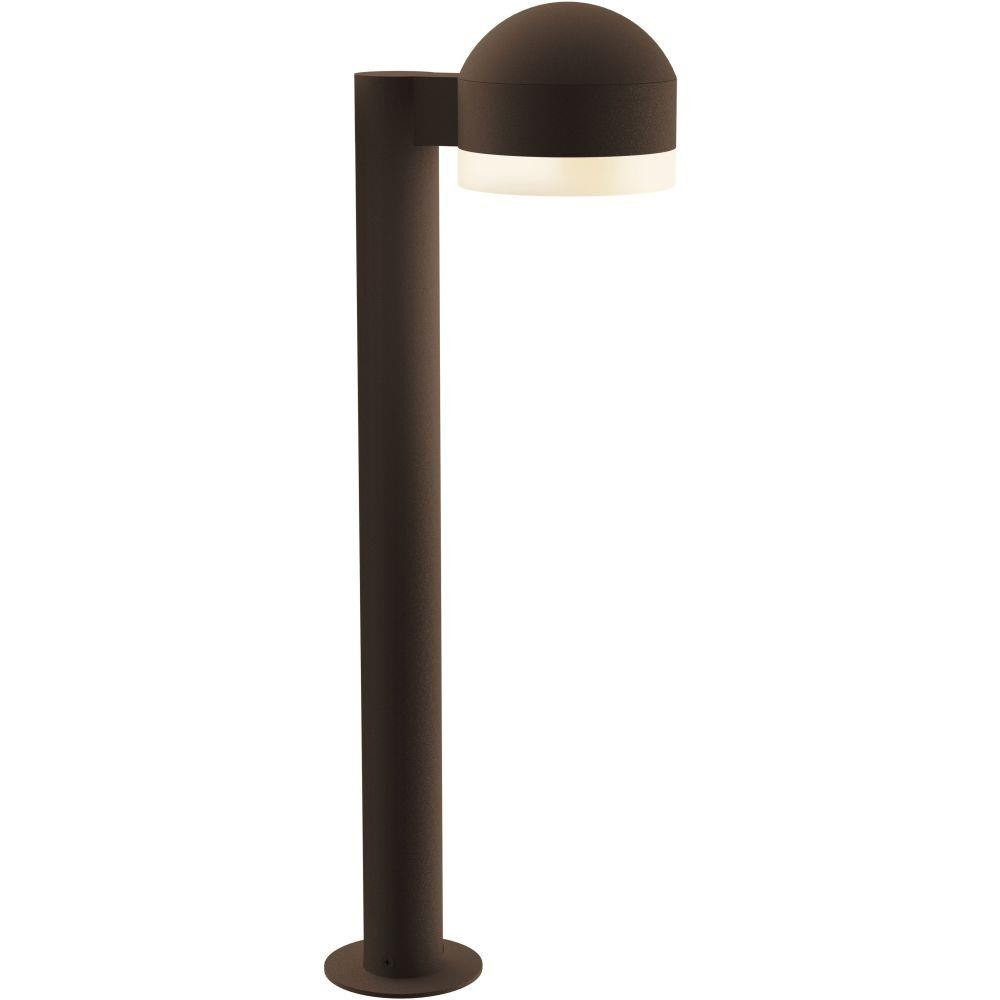 Sazei Court 1 LED Dome Cap and White Cylinder Bollard 23.75 Inch Tall - 181-BEL-1395843