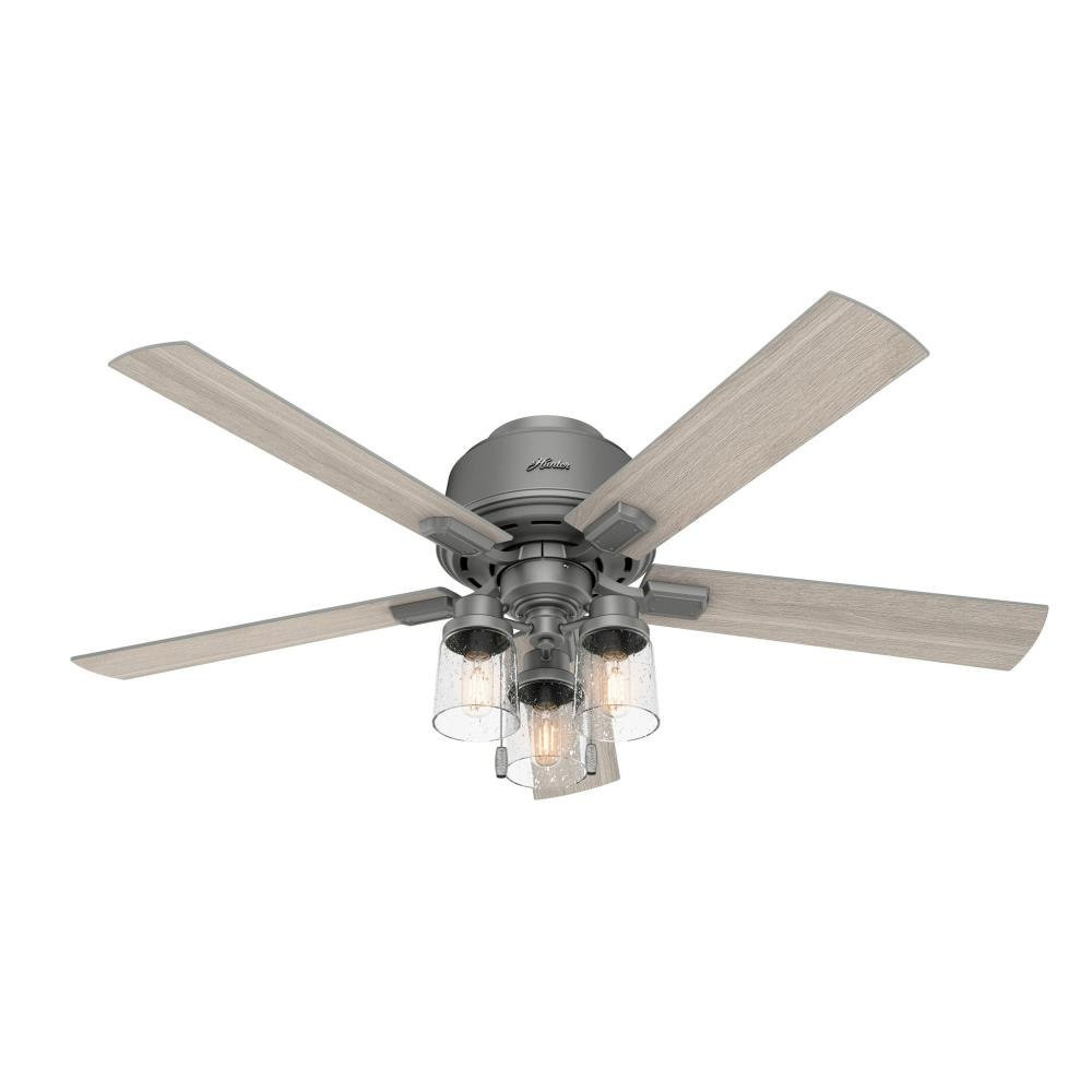 Hartland 52 Inch Low Profile Ceiling Fan with LED Light Kit by Hunter Fans - 1000932