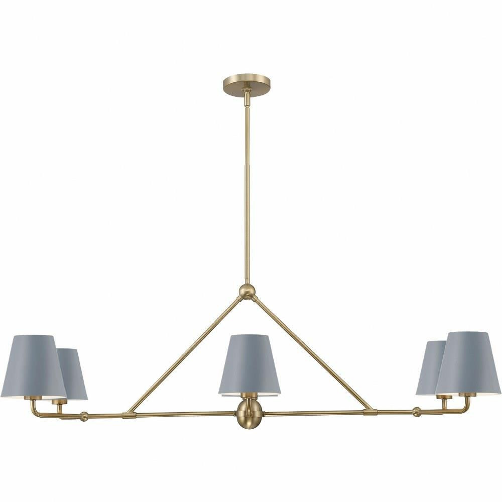 Xavier 6 Light Oversized Linear Chandelier by Crystorama - XAV-B9306