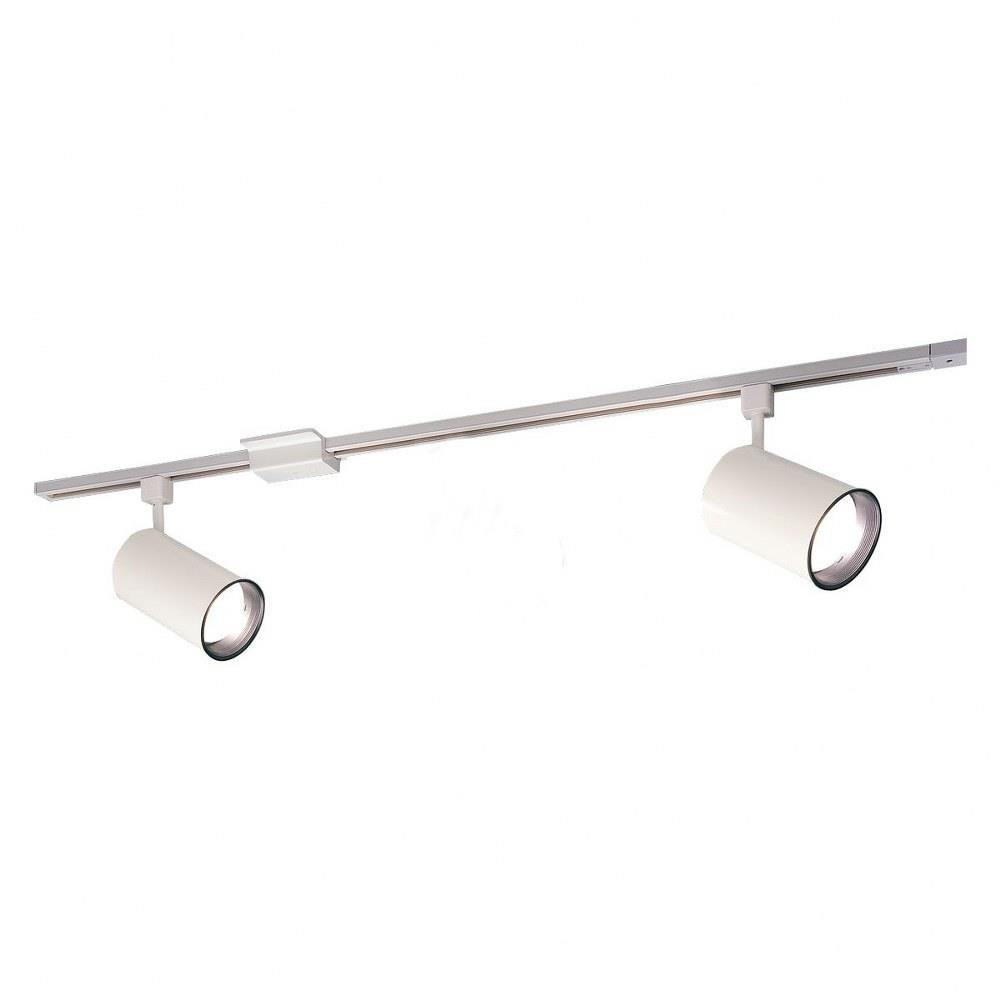 2 Light 4 Ft Track Pack with 2 Flat Back Cylinder PAR30 Track Head - 302-BEL-1313291