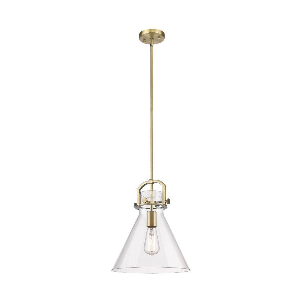 Newton Cone 1 Light Mini Pendant 15.13 Inch and 12 Inch Wide by Innovations - 410-1SM-G411-12