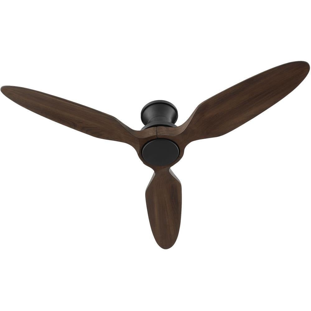 Veleta 3 Blade Flush Ceiling Fan with Light Kit 56 Inch Wide by Quorum  - 39563