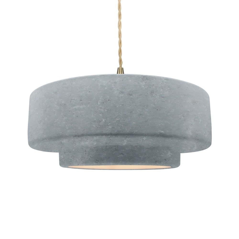 Radiance 1 Light Large Tier Twist Pendant by Justice Design - CER-6545TWST