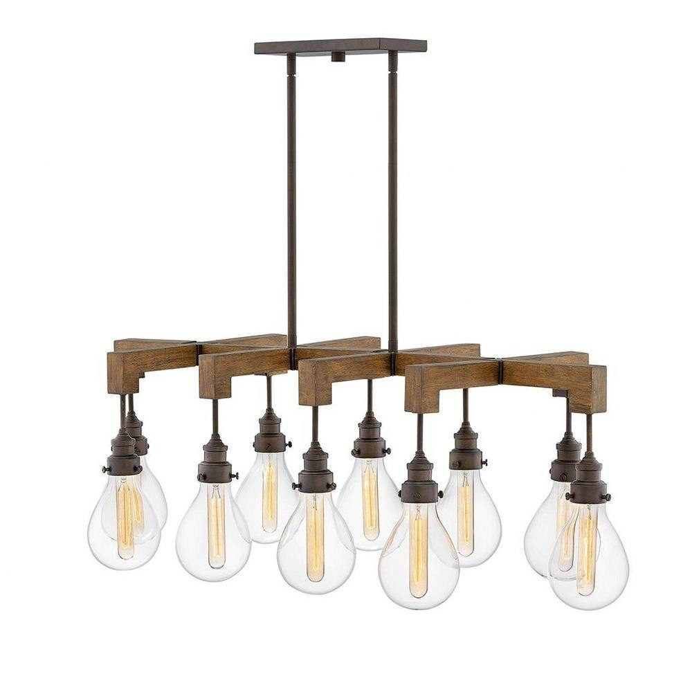 Denton 10 Light Oversized Linear Chandelier by Hinkley - 3269