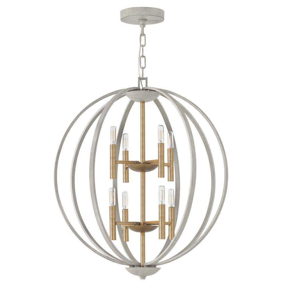Euclid 8 Light Large Foyer 2 Tier Chandelier by Hinkley - 3468