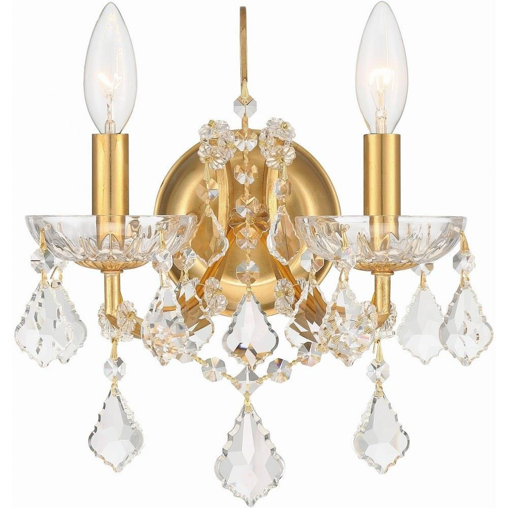 Filmore 2 Light Candle Style Wall Sconce by Crystorama - 4452